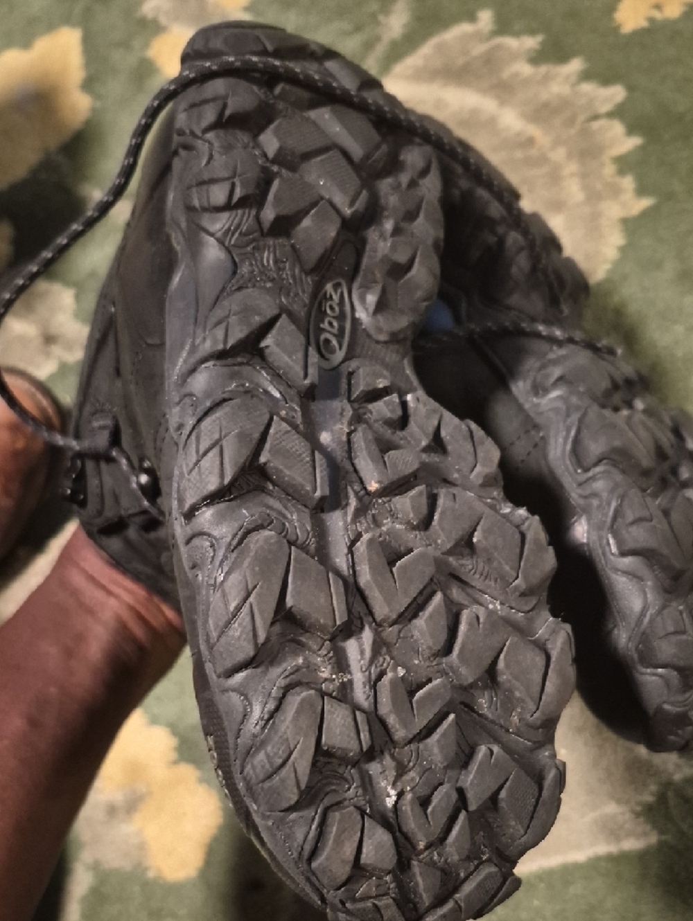 Oboz Men's Black Waterproof Hiking Boots - Picture 6 of 10